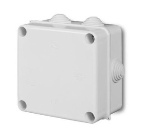 Puszka instalacyjna natynkowa z dławicami 135x135x85 mm PKN-5