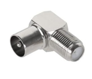 Przejście kątowe F-gniazdo na IEC-wtyk F75nxIECw/k