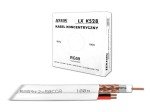CDH kabel koncentryczny z zasilaniem RG59 + 2x0,50 Cu, biały