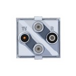 Abonenckie gniazdo satelitarne modularne 45x45 R-TV-2x SAT, 3P2WK2302