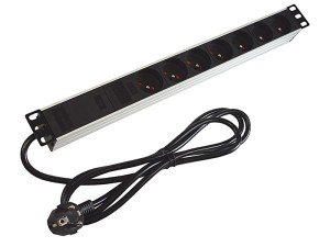 Listwa zasilająca 1U 19" 7 gniazd