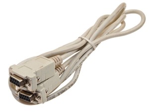 Kabel NULL-MODEM DB9 RS232 1,8m skrosowany