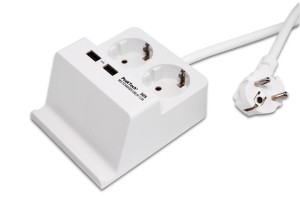 Listwa zasilająca z podstawką 2x 230V i 2x USB 2,5A PeakTech