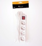 Przedłużacz sieciowy LIBOX 4 gniazda z wyłącznikiem 1,5m