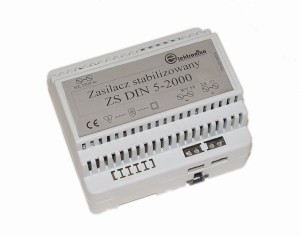 Zasilacz stabilizowany  na szynę DIN 5V/2000mA