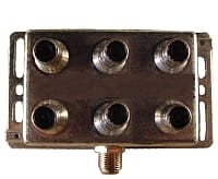 Rozgałęźnik sześciokrotny wertykalny z przyłączami typu „F” - VR6