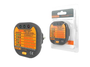 PM6860DR Tester wtyczkowy gniazd sieciowych