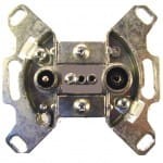 Abonenckie gniazdo antenowe GCK2 / GCP12. Zestaw 2 szt. GCK2 i 4 szt. GCP12, razem 6 szt. korpusów  