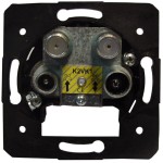 Abonenckie gniazdo satelitarne R-TV-2xSAT końcowe 2K2VK 1202