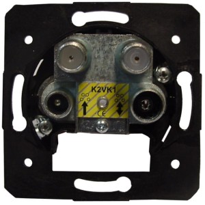 Abonenckie gniazdo satelitarne R-TV-2xSAT końcowe 2K2VK 1202