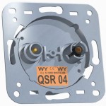 Gniazdo 2xRTV (1xRTV+1xDATA) QSR04 FM