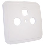 Pokrywa 2-funkcyjna, 2-otworowa RTV+TELEFON  GB0-TEL