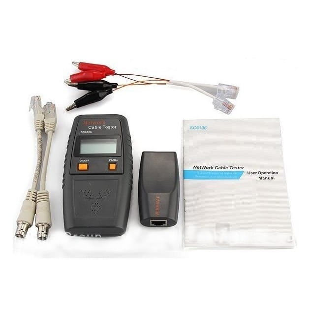 Progresive Digital Rj 45 Tester Tester kabli sieciowych RJ45 SC6106 / WT-4073 PTH MATT